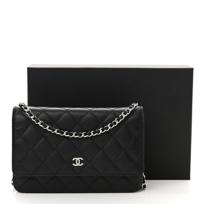 Chanel Caviar Quilted Wallet on Chain WOC Black 14 of 14