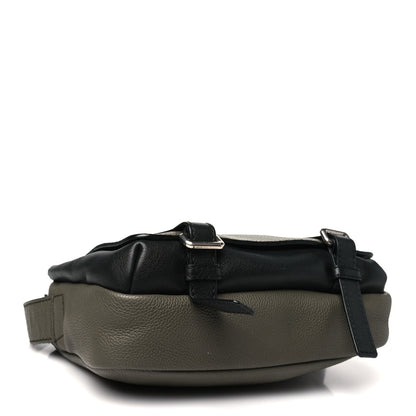 Loewe Soft Grained Calfskin XS Military Messenger Bag  Khaki Green Black 4 of 10