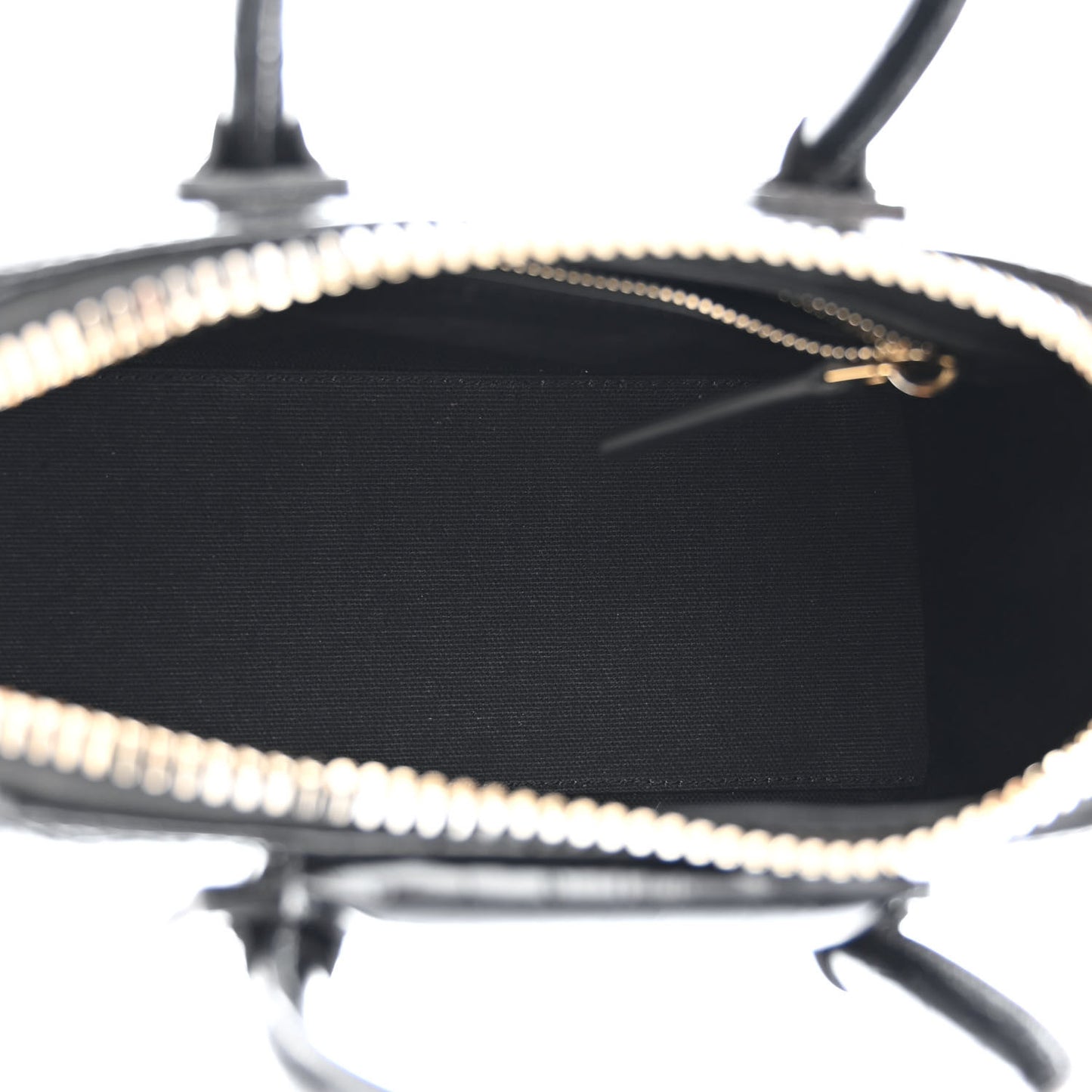 Calfskin Crocodile Embossed Mini Antigona Black