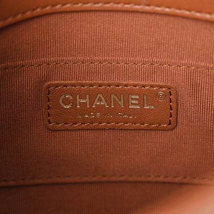 Chanel Calfskin Quilted Small Duma Pockets Drawstring Backpack Light Brown 6 of 10