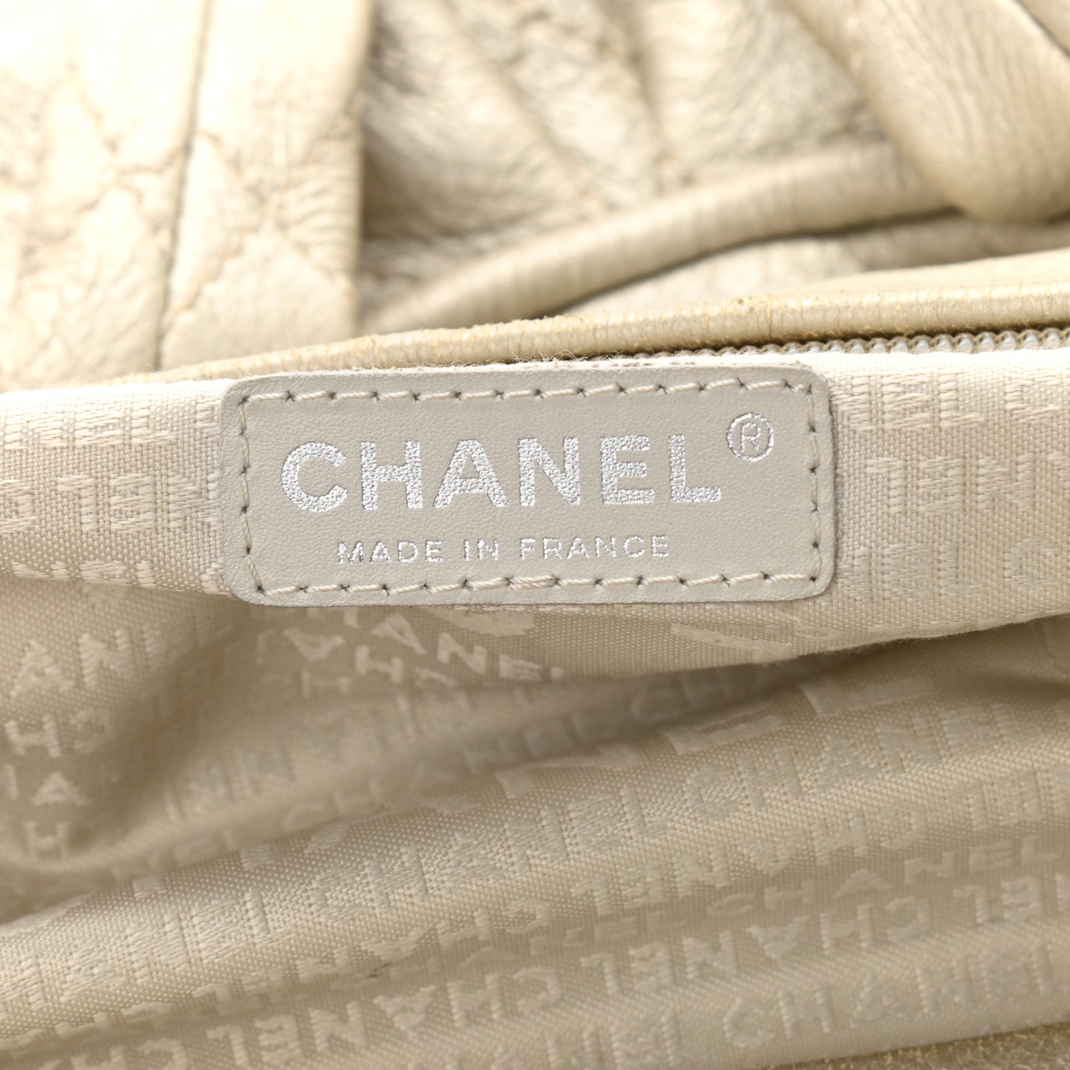 Chanel Metallic Deerskin Stitched Bowler Gold 6 of 12