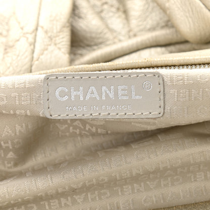 Chanel Metallic Deerskin Stitched Bowler Gold 6 of 12