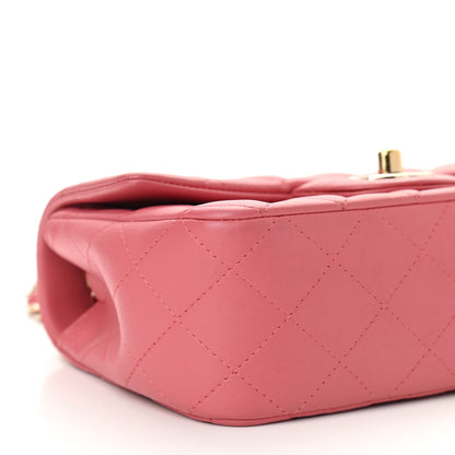 Chanel Lambskin Quilted Valentine Charms Mini Rectangular Flap Pink 9 of 11