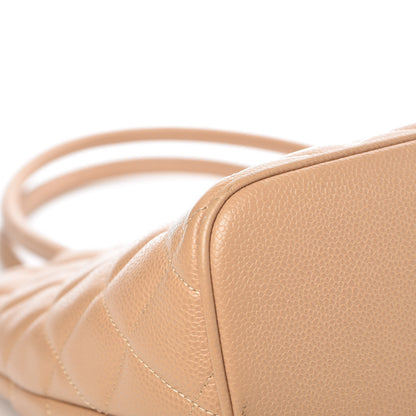 Chanel Caviar Quilted Medallion Tote Beige 16 of 20