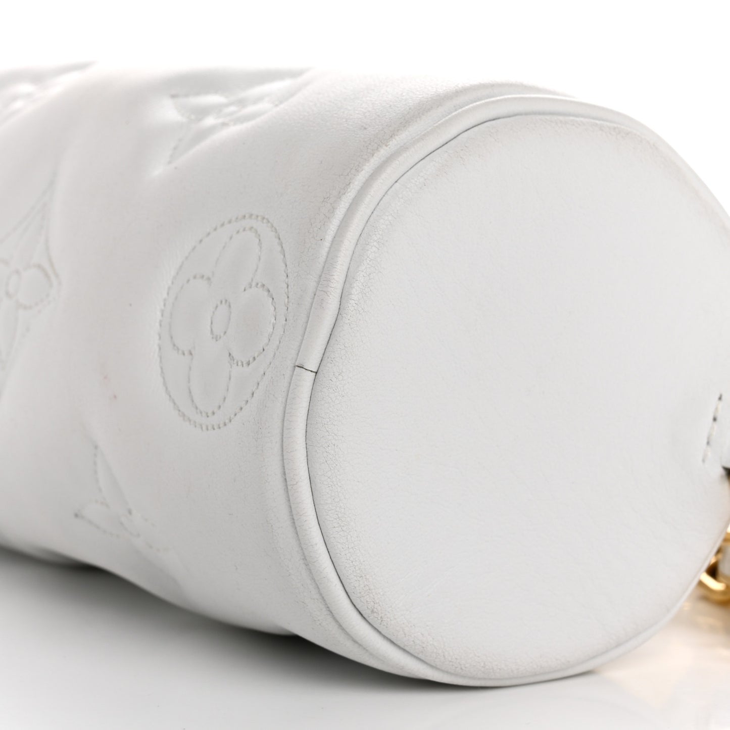 Calfskin Bubblegram Papillon BB Snow White