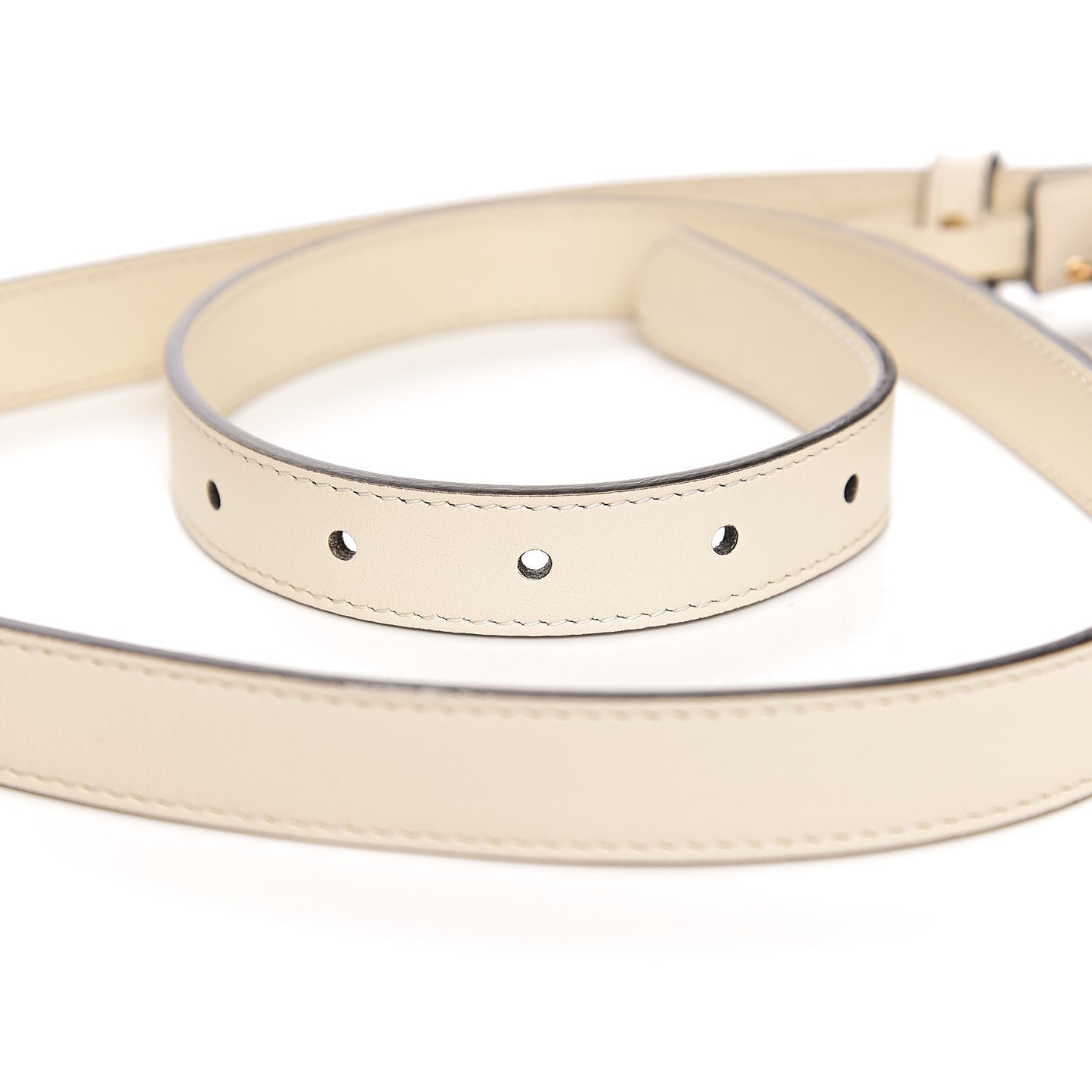 Calfskin Double G 20mm Belt 90 36 Mystic White