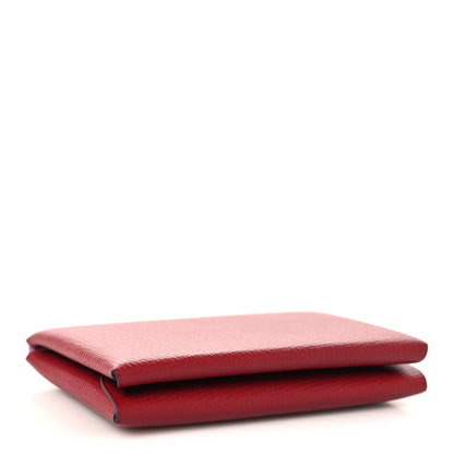 Hermes Epsom Verso Calvi Duo Card Case Rouge Grenat Mauve Sylvestre 4 of 7