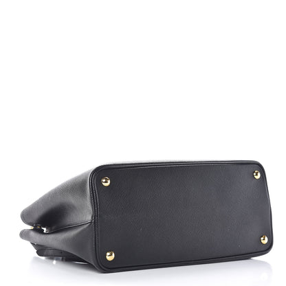 Prada Saffiano Cuir Medium Double Bag Black 4 of 18