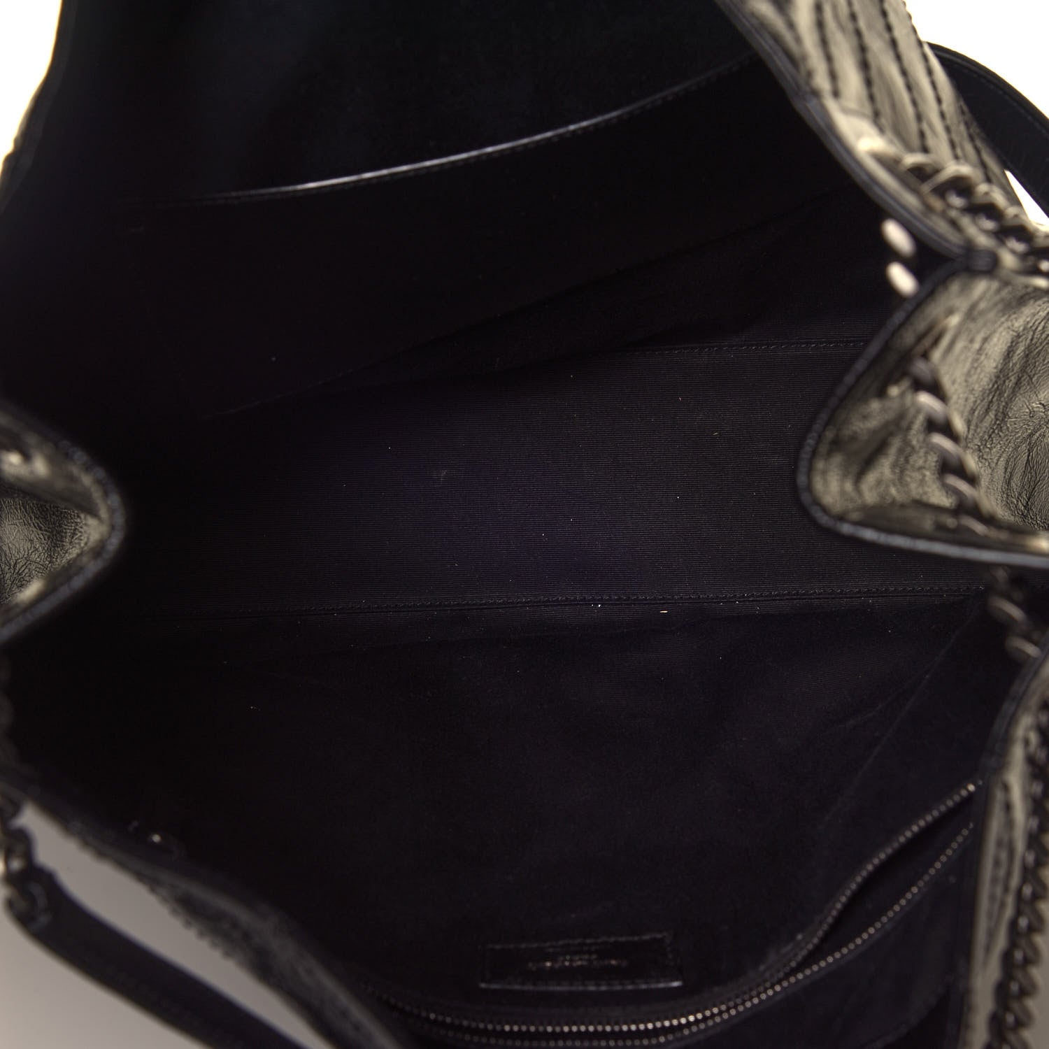 Saint Laurent Crinkled Calfskin Matelasse Monogram Niki Shoulder Bag Black 5 of 9