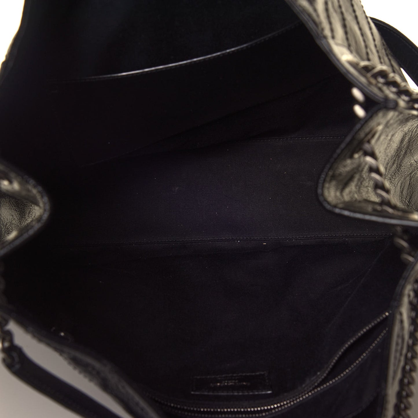 Crinkled Calfskin Matelasse Monogram Niki Shoulder Bag Black