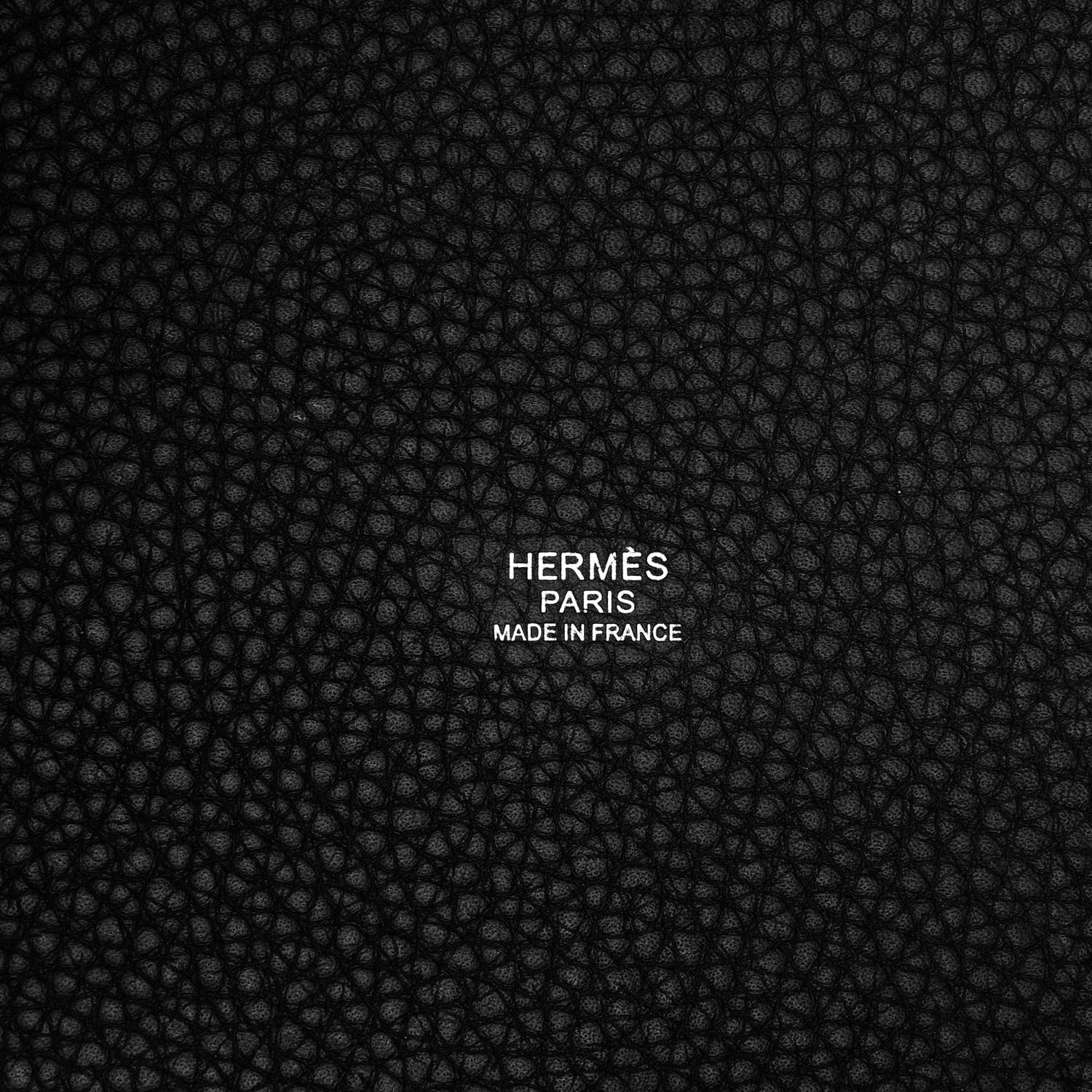 Hermes Taurillon Clemence Picotin Lock 22 MM Black 5 of 9