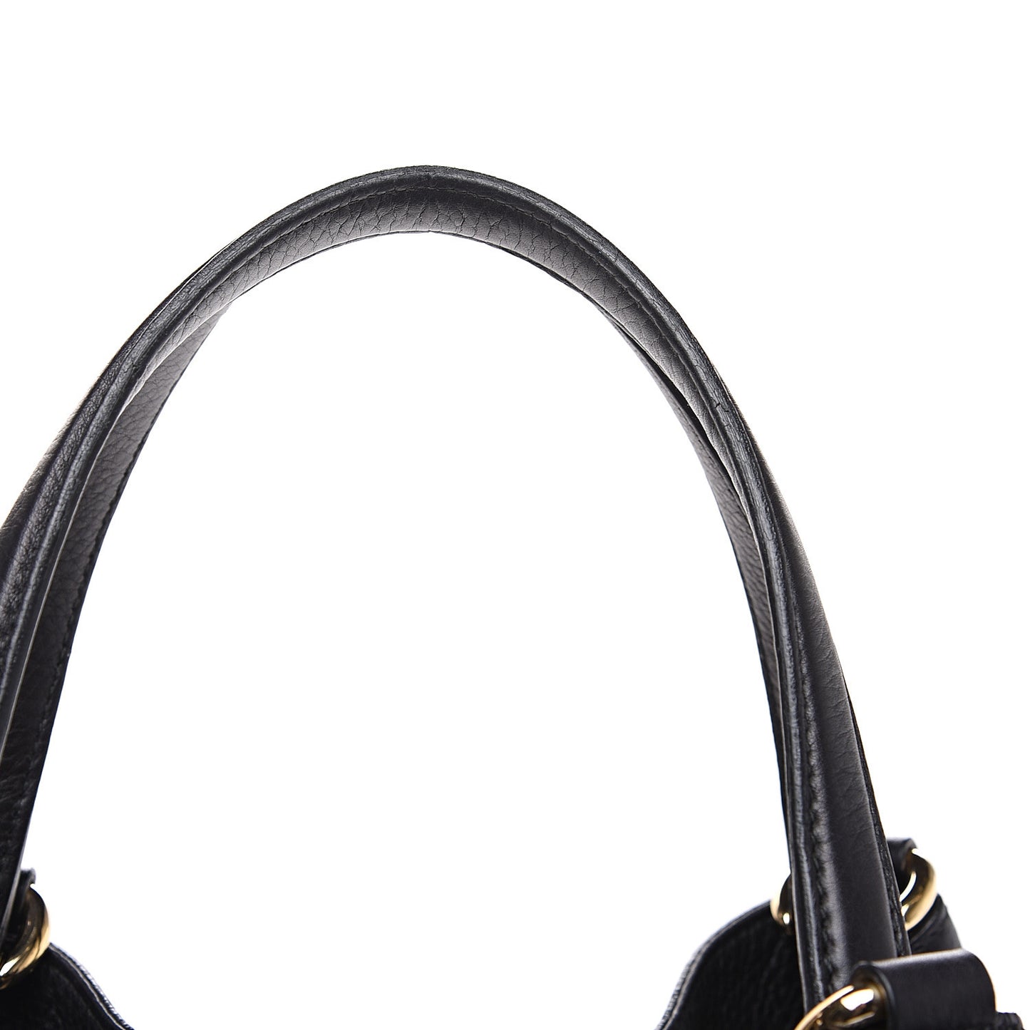 Pebbled Calfskin Medium Soho Shoulder Bag Black