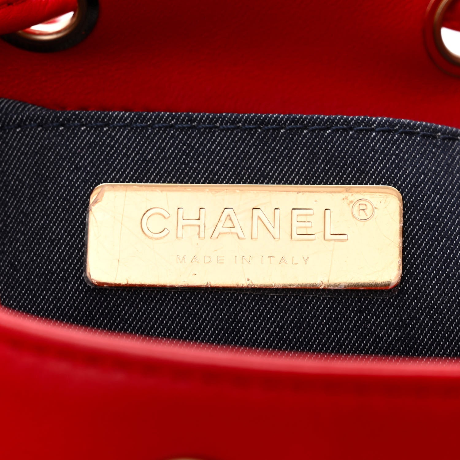 Chanel Lambskin CC Mania Backpack Red 6 of 10