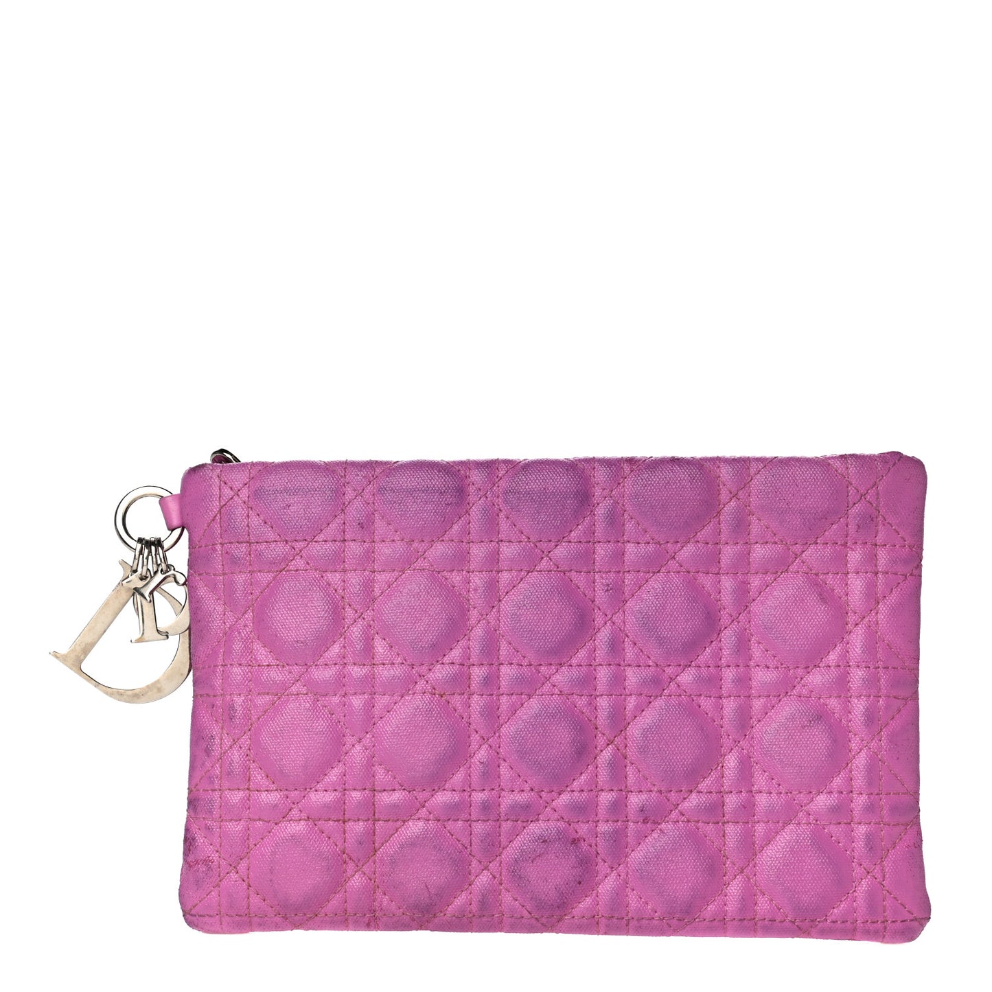 Coated Canvas Cannage Panarea Pouch Purple