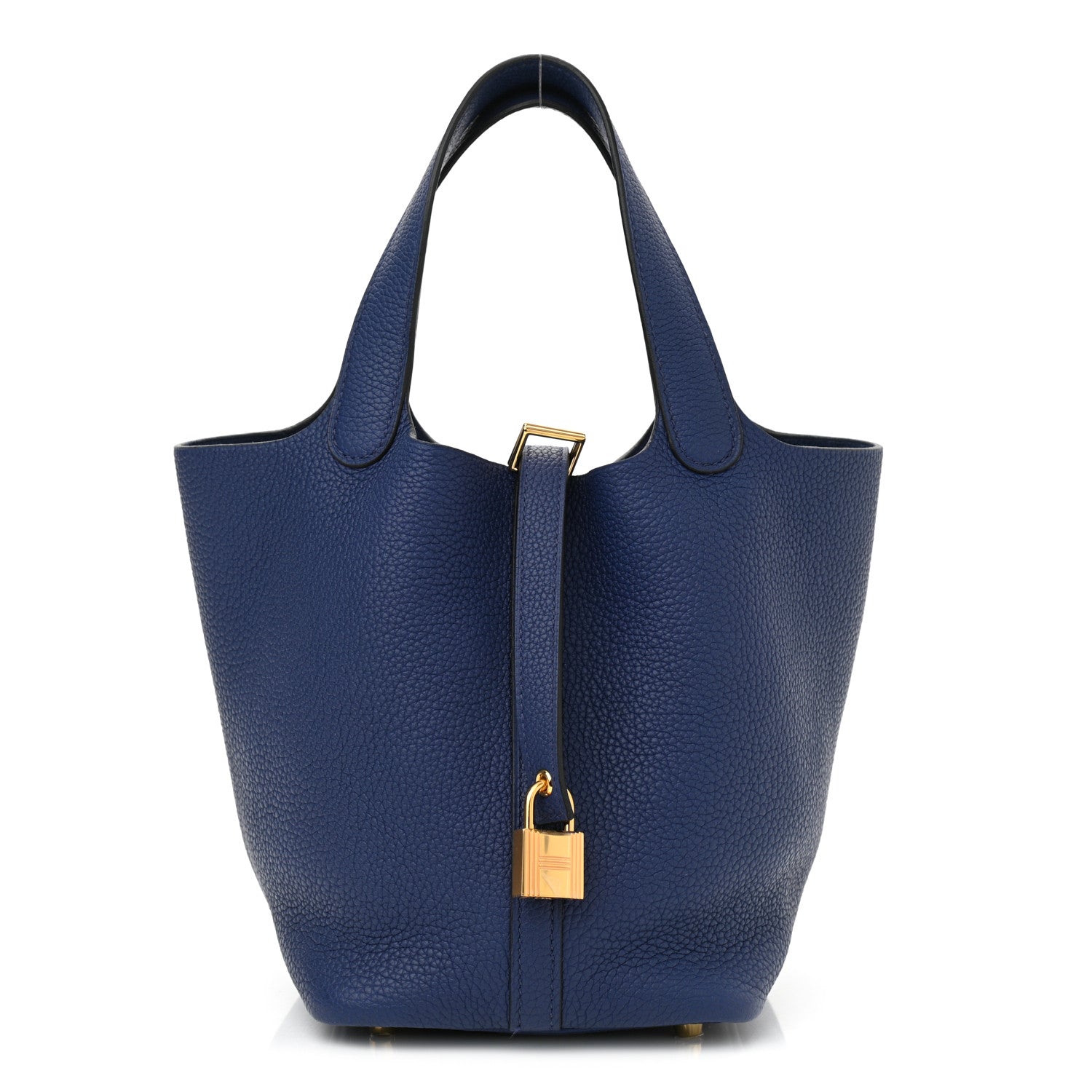 Hermes Taurillon Clemence Picotin Lock 18 PM Bleu Royal 1 of 11