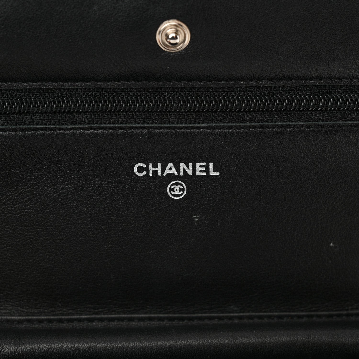 Chanel Patent Quilted Wallet On Chain WOC Black 6 of 12