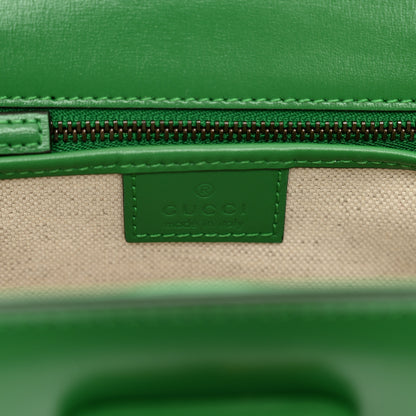 Gucci Boarded Dyana Lux Calfskin Web Small Bamboo 1947 Top Handle Bag Spring Green 7 of 9