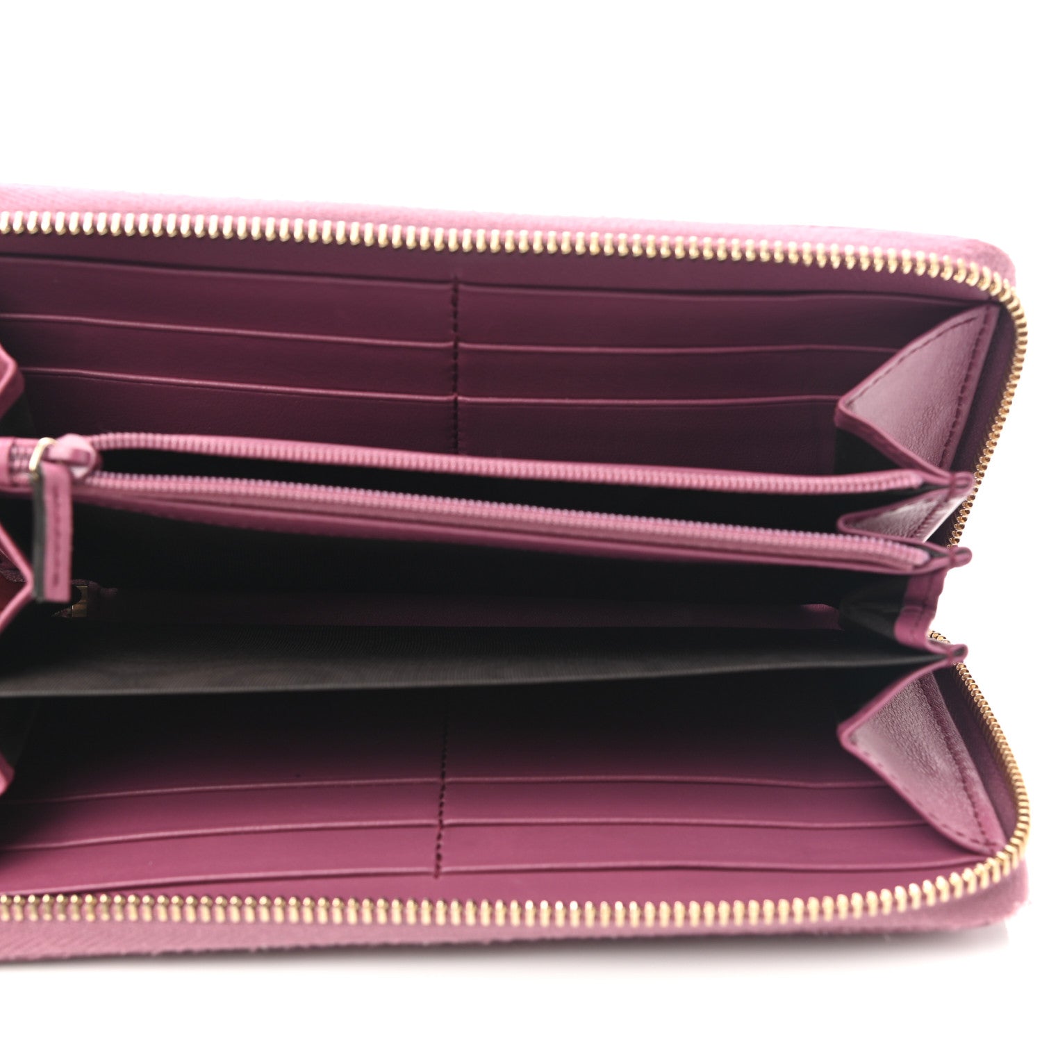 Gucci Guccissima Bree Zip Around Wallet Purple 5 of 8