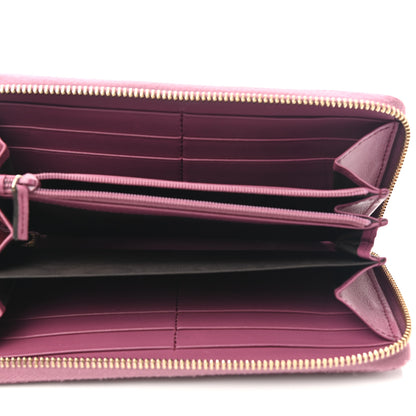 Gucci Guccissima Bree Zip Around Wallet Purple 5 of 8