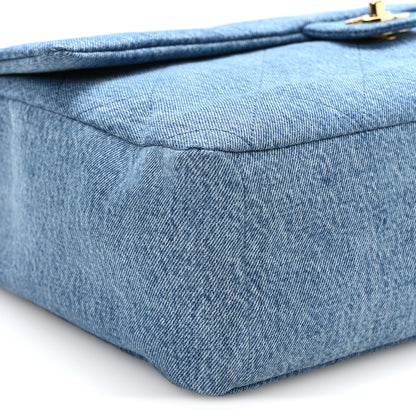 Chanel Denim Souplissimo Maxi Flap Blue 9 of 10