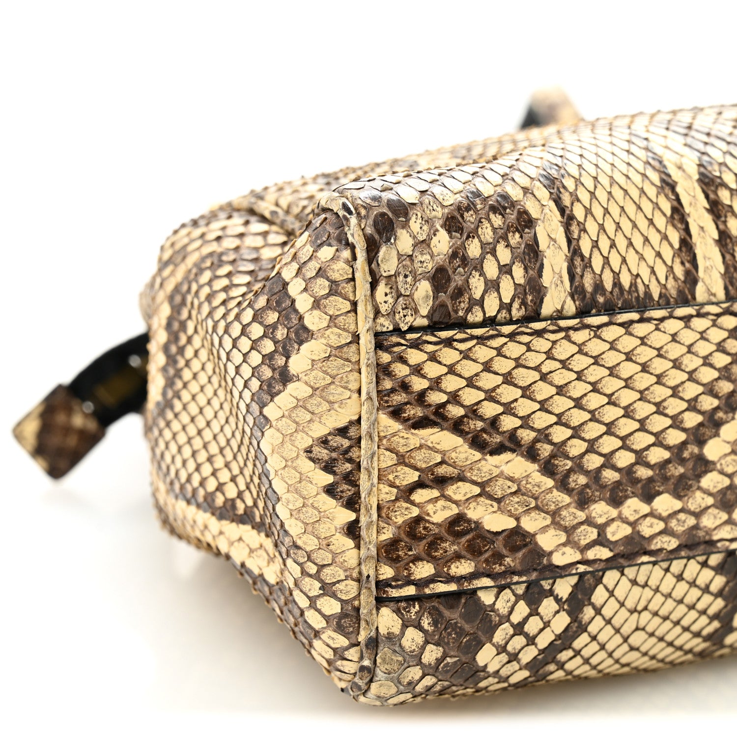 Gucci Snakeskin Medium Re(Belle) Top Handle Bag Beige 9 of 12