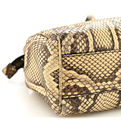 Gucci Snakeskin Medium Re(Belle) Top Handle Bag Beige 9 of 12