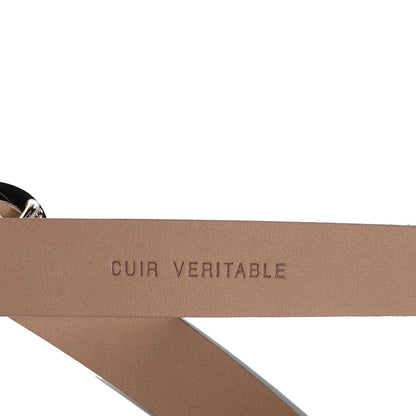 Chanel Metallic CC Logo Skinny Belt 90 36 Silver 4 of 7