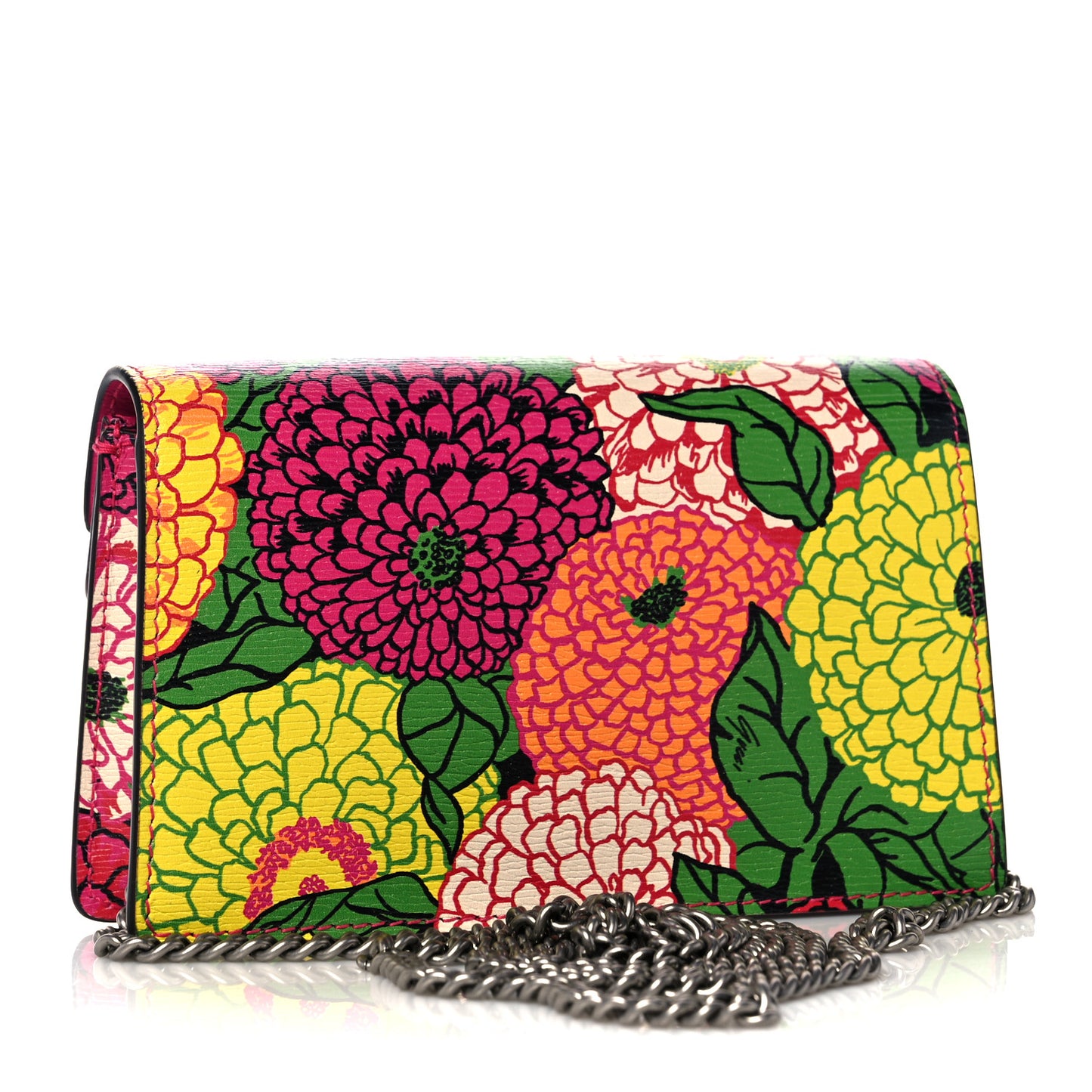 X KEN SCOTT New Shangai Calfskin Pomponica Print Super Mini Dionysus Shoulder Bag Multicolor