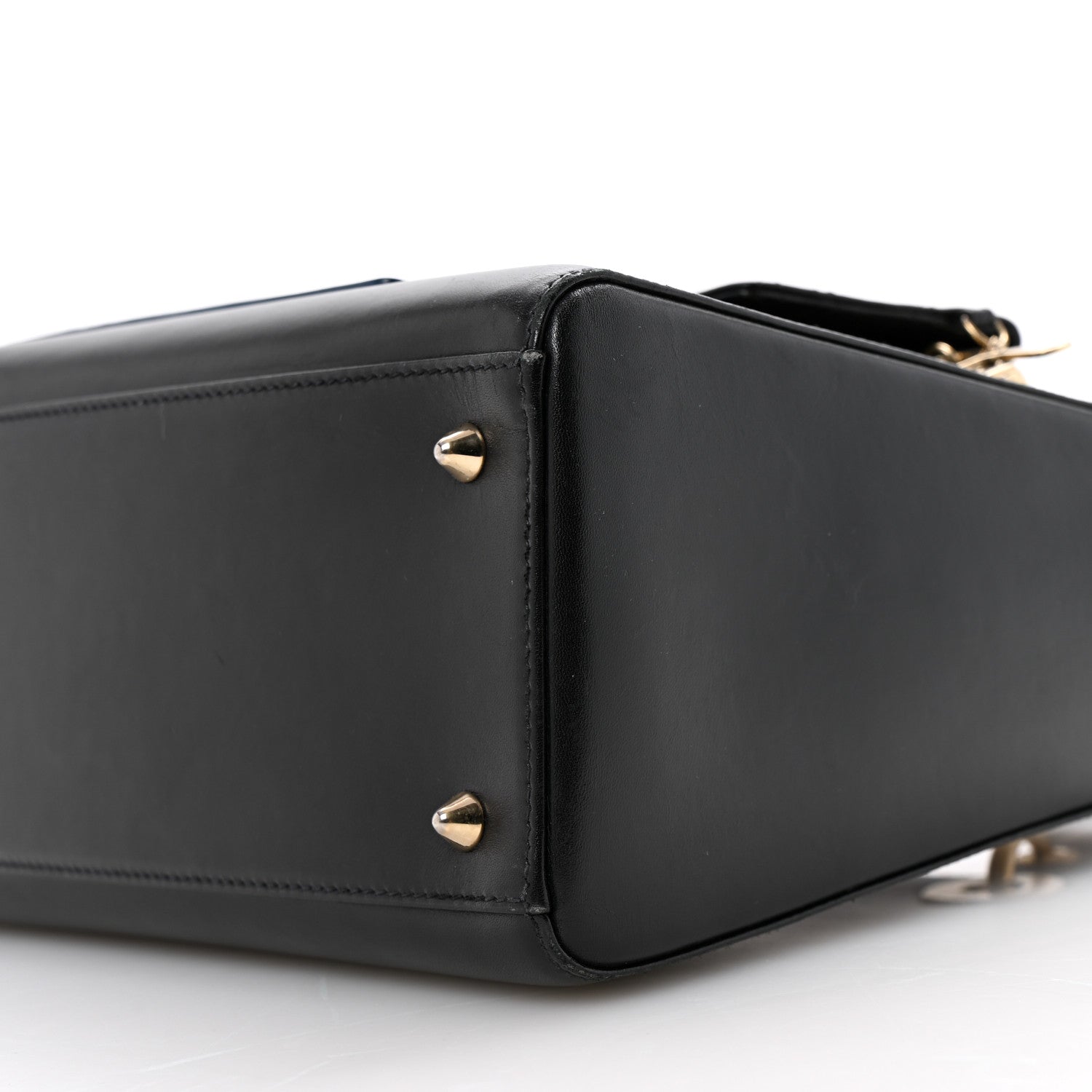 Christian Dior Calfskin Pockets Medium Lady Dior Blue 9 of 12