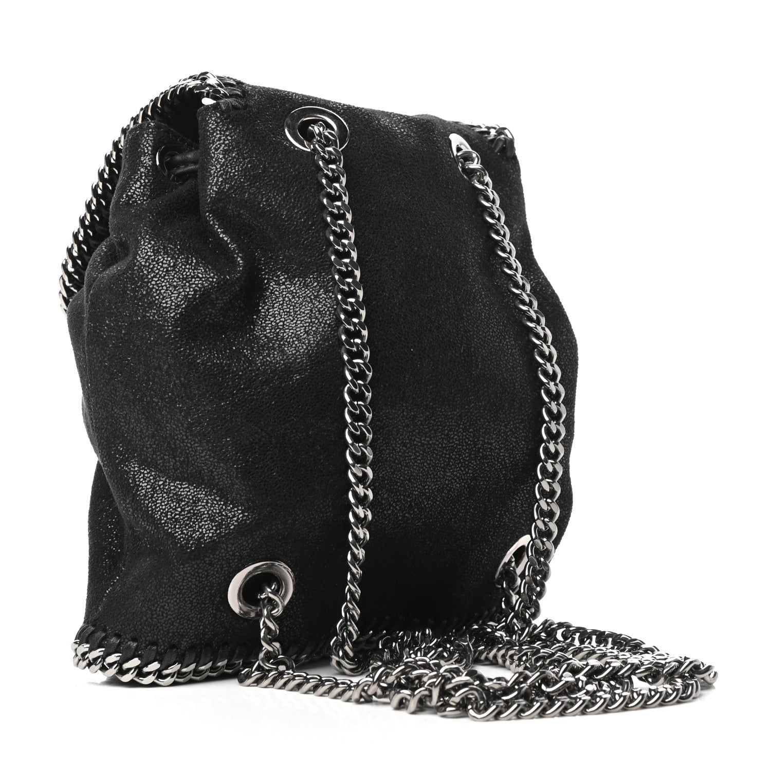 Stella McCartney Shaggy Deer Mini Rucksack Backpack Black 3 of 8