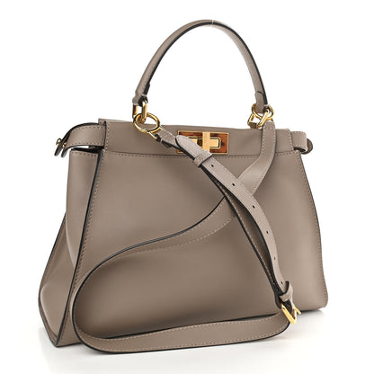 Fendi Vitello Seta Plexiglass Tortoise Medium Peekaboo Iconic Satchel Tortora 3 of 13