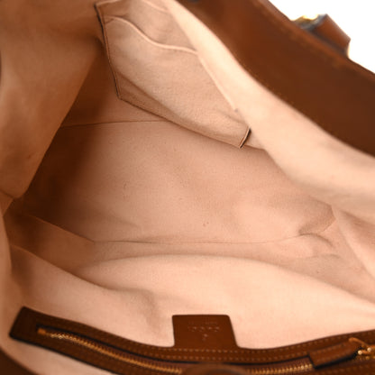 Gucci Soft GG Supreme Monogram Small Crossbody Tote Beige Cuir 5 of 10