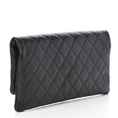 Chanel Caviar Quilted CC Beauty Clutch Black 3 of 9