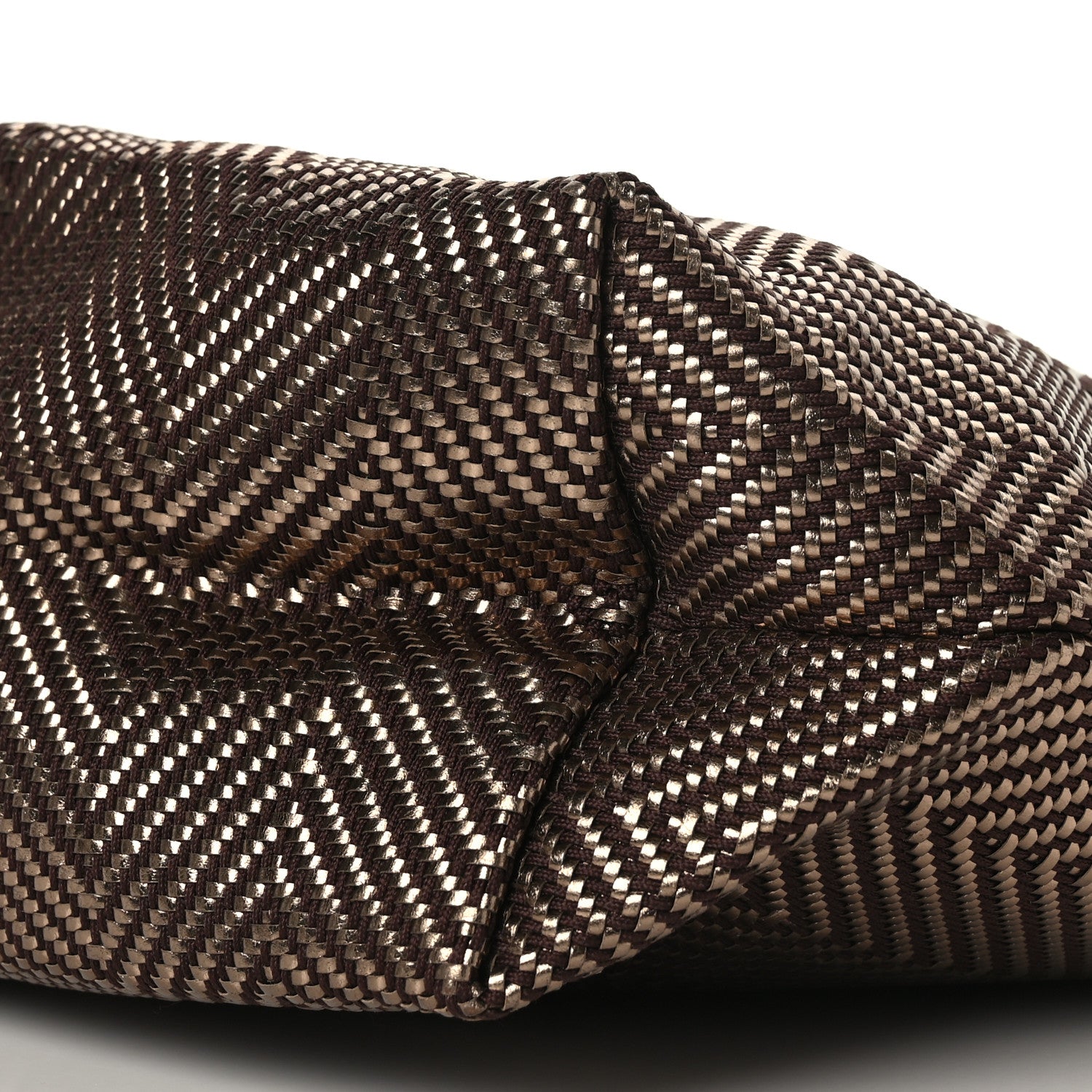 Hermes Chevron Herringbone Canvas Chennai PM Tote 7 of 9