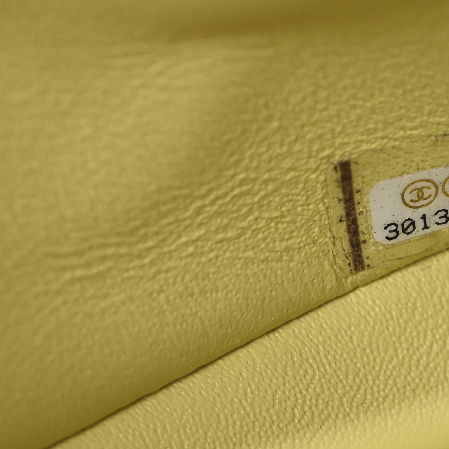 Caviar Quilted Small Double Flap Light Yellow