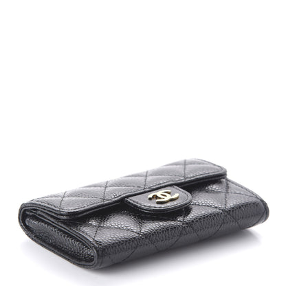 Chanel Caviar Quilted Flap Card Holder Black 4 of 12