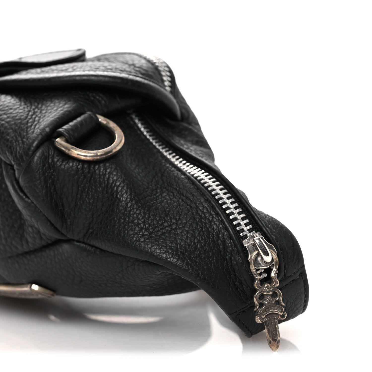 Chrome Hearts Grained Calfskin Mini Snat Pack Gunslinger Waist Bag Black 8 of 13