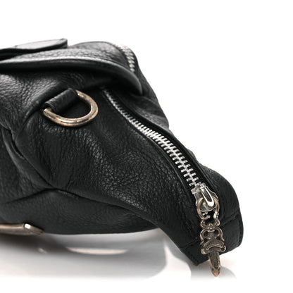 Chrome Hearts Grained Calfskin Mini Snat Pack Gunslinger Waist Bag Black 8 of 13