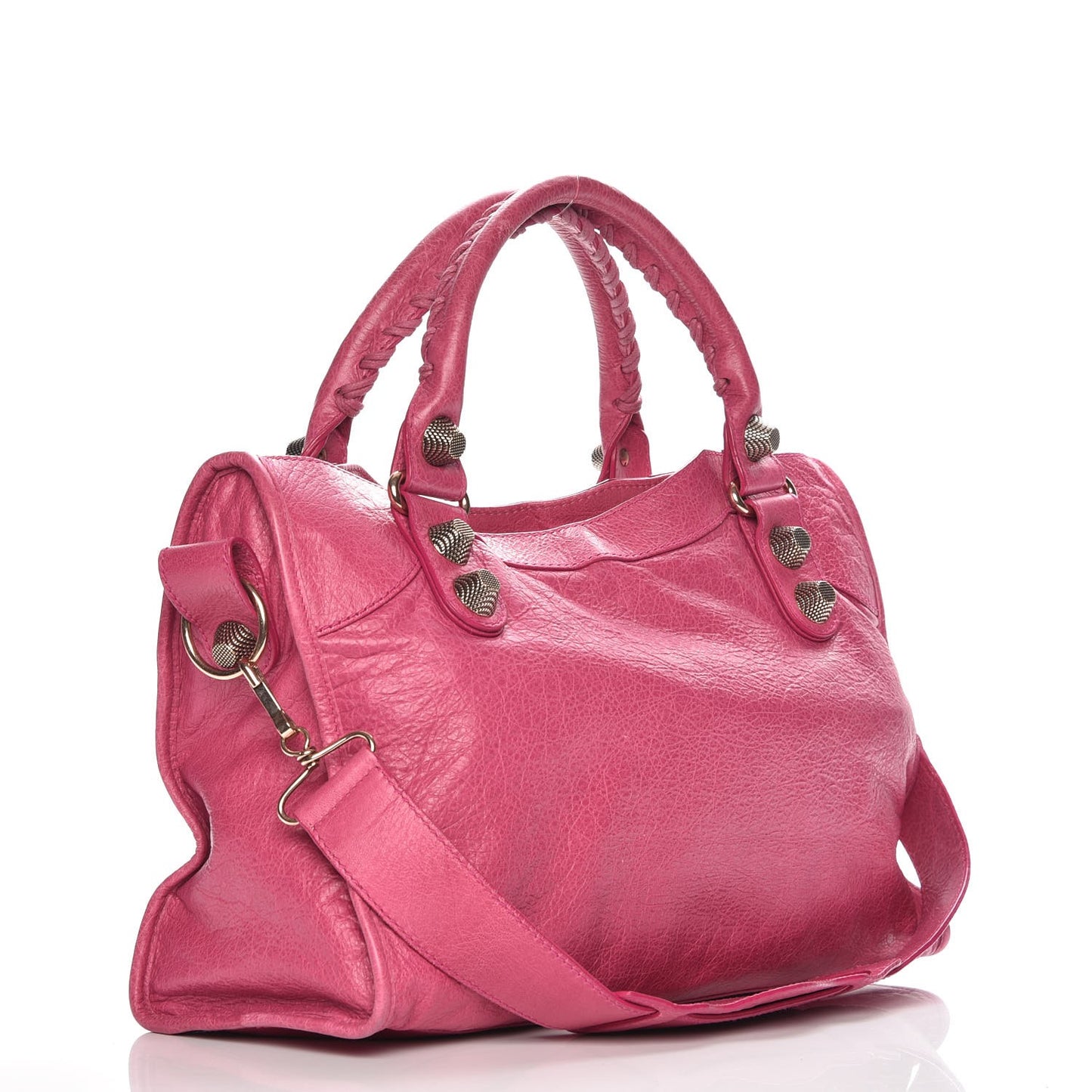 Agneau Giant 21 Rose Gold Hardware City Cyclamen Fucsia