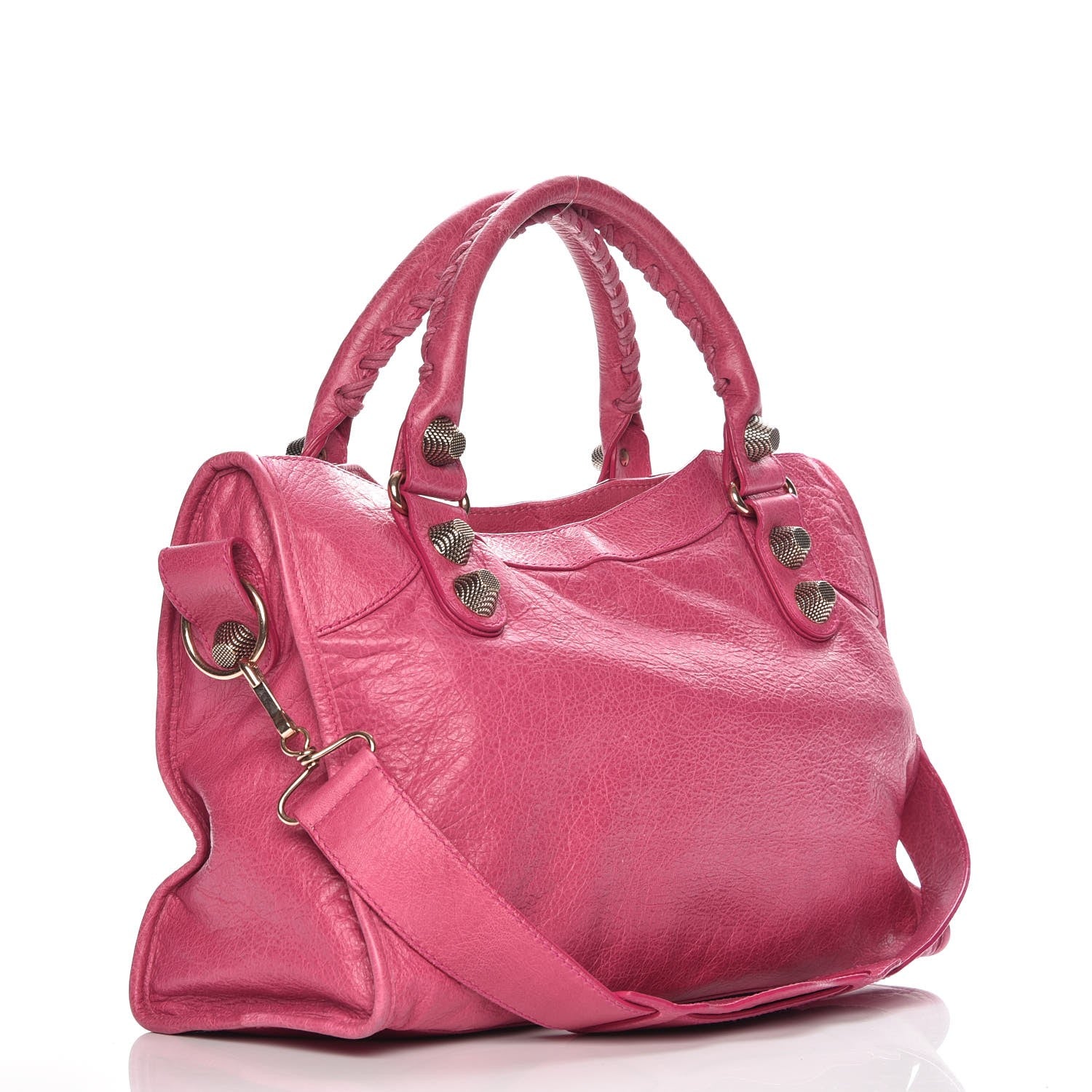 Balenciaga Agneau Giant 21 Rose Gold Hardware City Cyclamen Fucsia 4 of 8