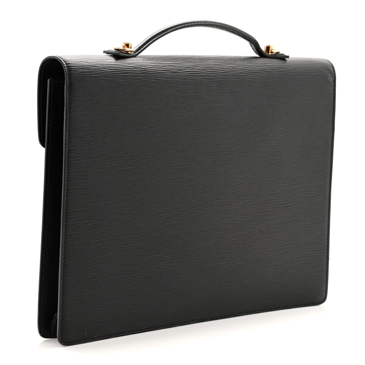 Louis Vuitton Epi Porte-Documents Bandouliere Black 3 of 12