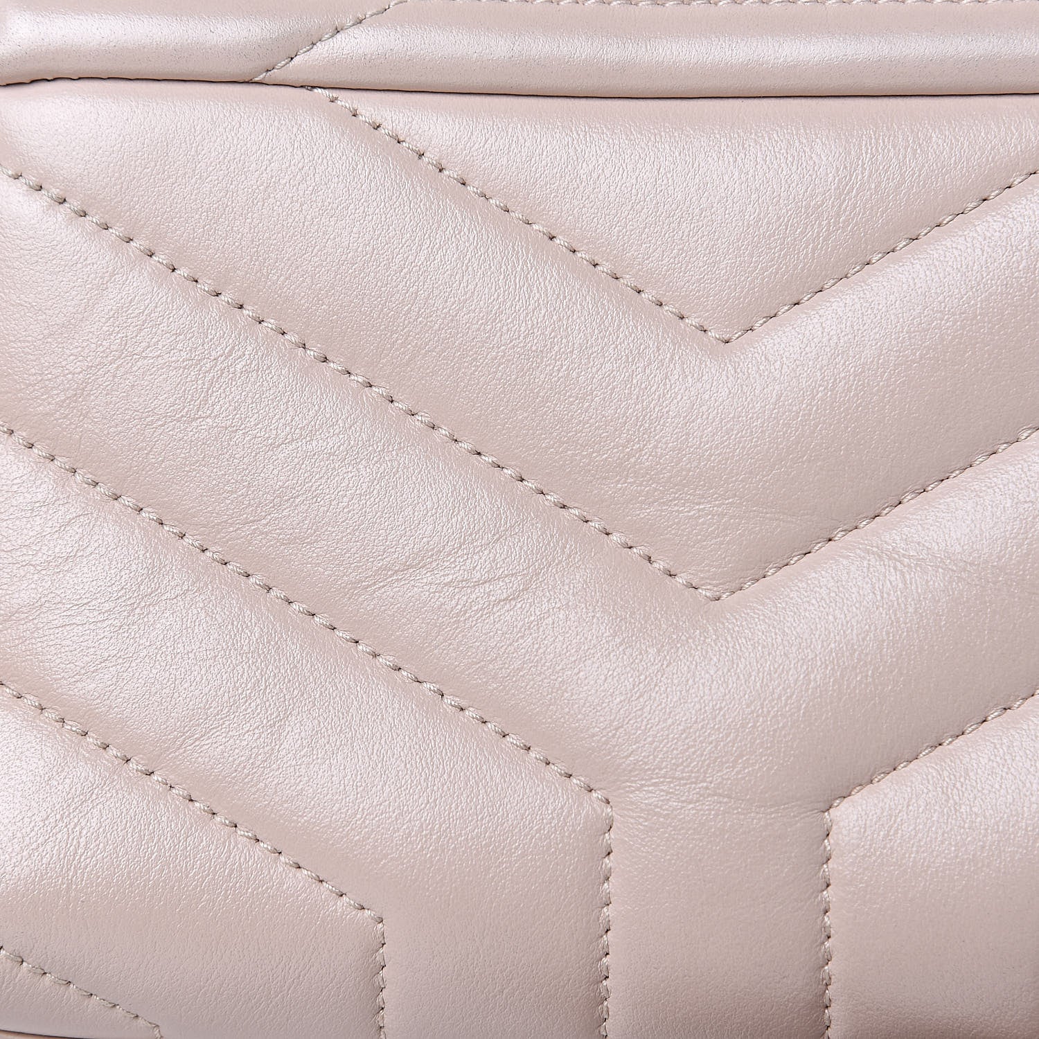 Saint Laurent Calfskin Y Quilted Monogram Toy Loulou Crossbody Bag Nude Powder 13 of 14