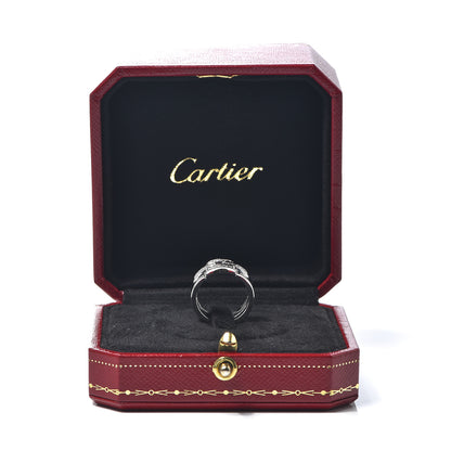 Cartier 18K White Gold Diamond Maillon Panthere Band Ring 46 3.75 6 of 6