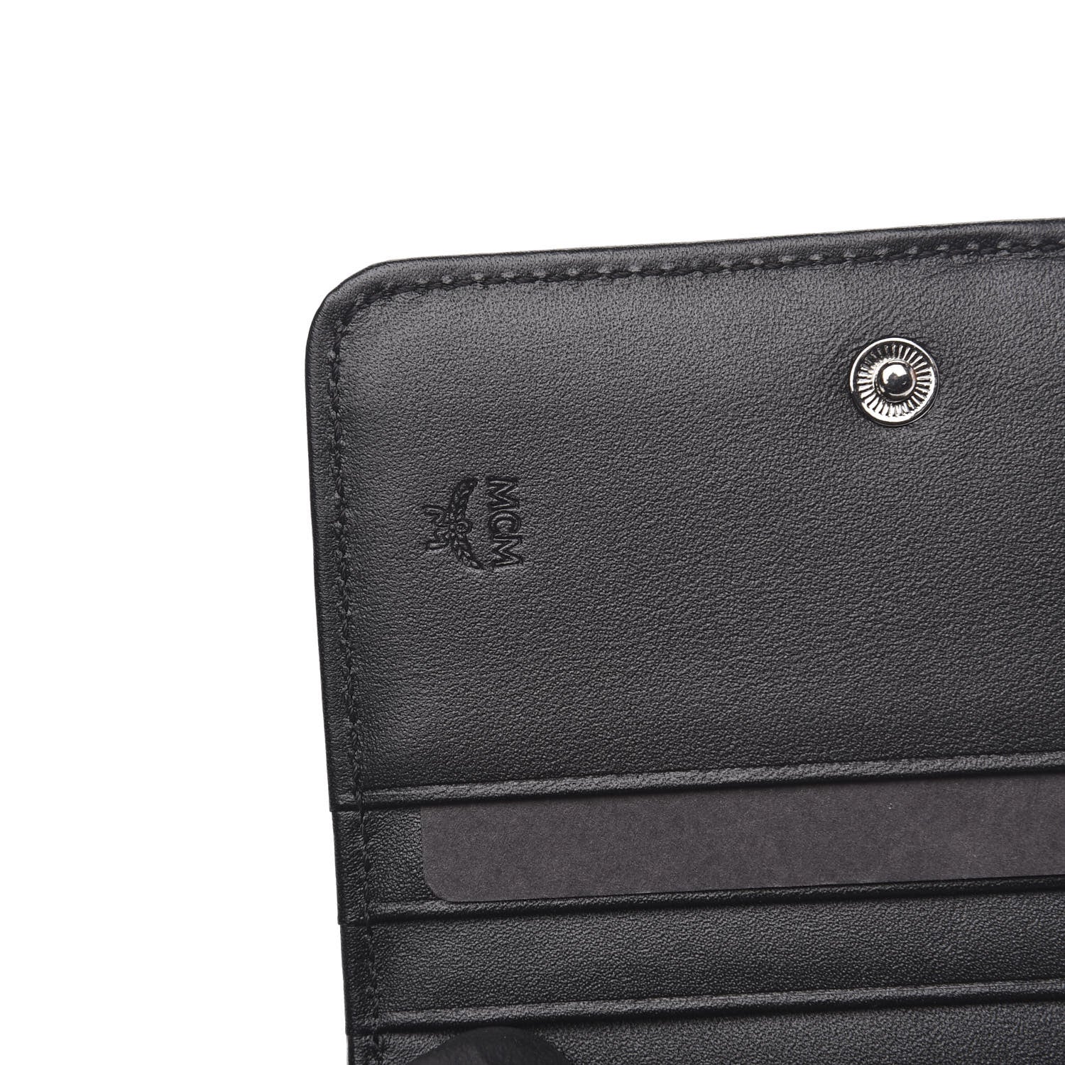 MCM Metallic Visetos Rabbit Zip Around Wallet Silver 6 of 8
