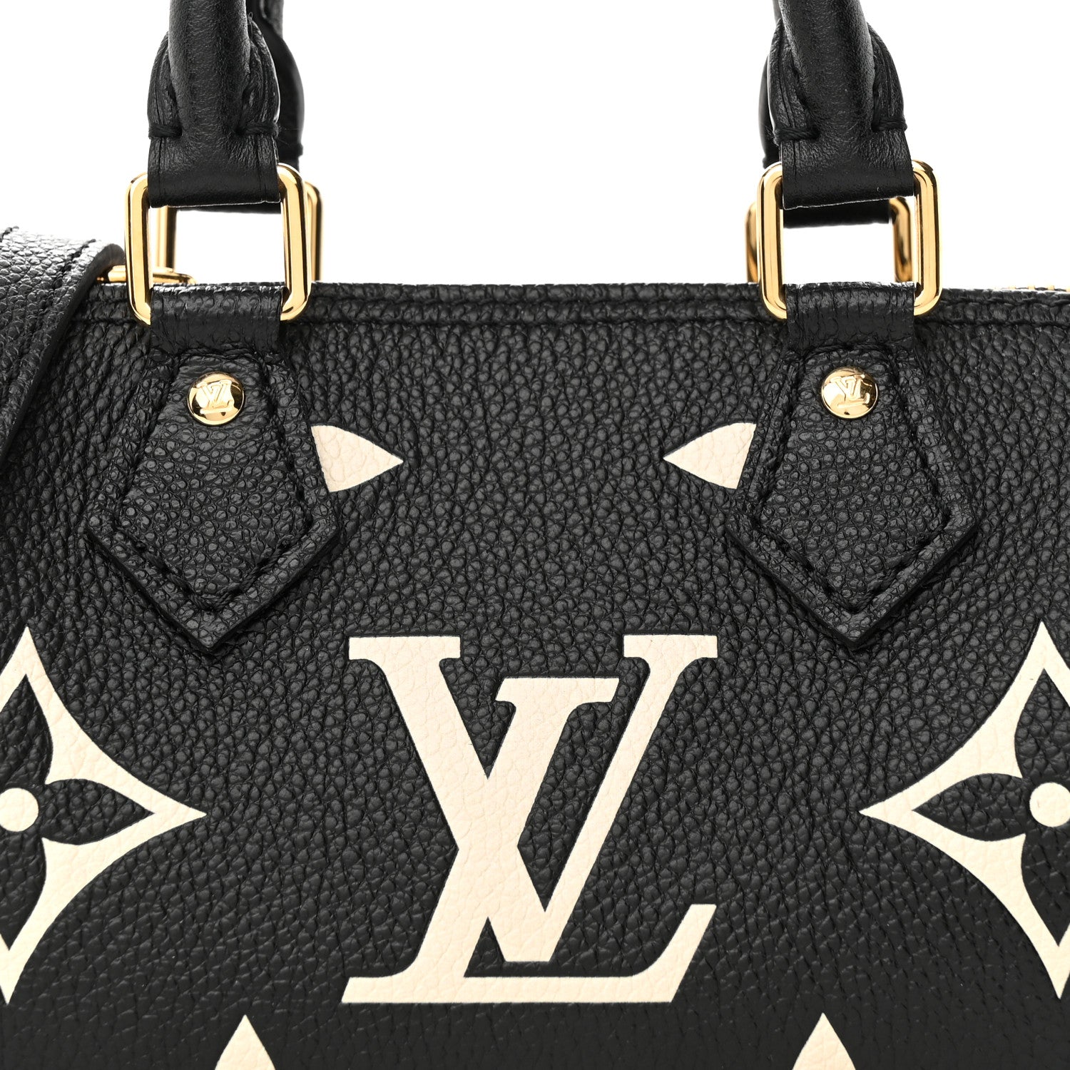 Louis Vuitton Empreinte Monogram Giant Nano Speedy Black Beige 7 of 9