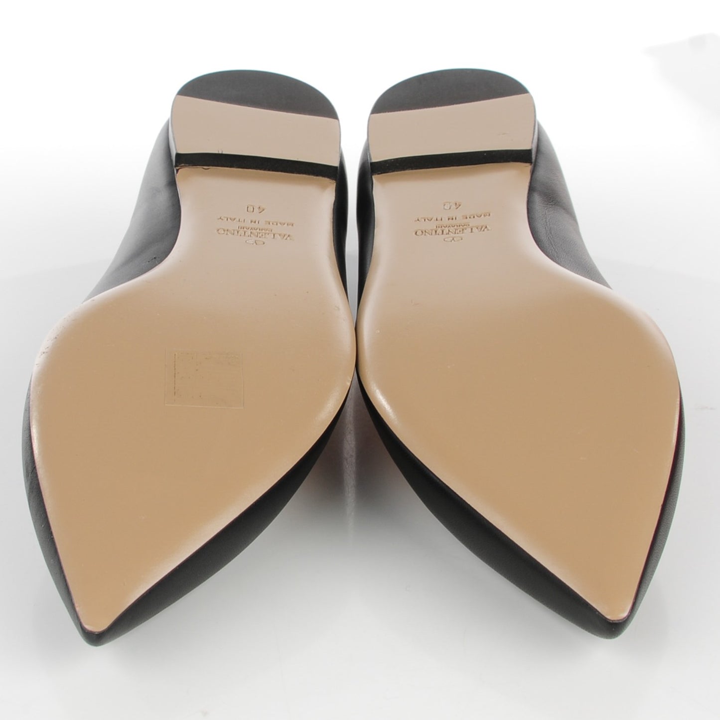 Nappa Rockstud Ballet Flats 40 Black