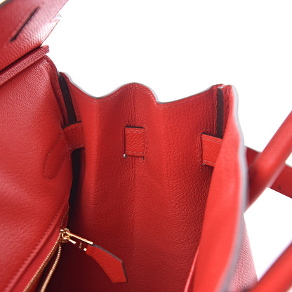 Hermes Epsom Birkin 30 Rouge De Coeur 14 of 31