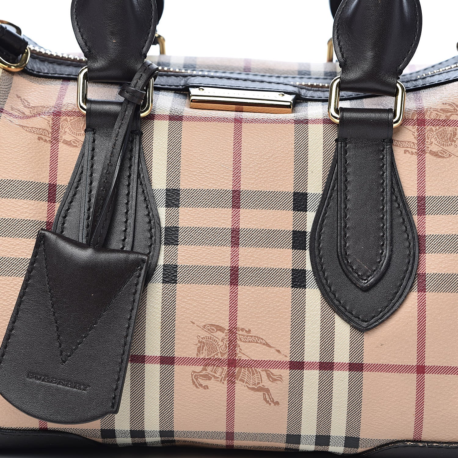 Burberry Haymarket Check Small Gladstone Chocolate 24 of 24