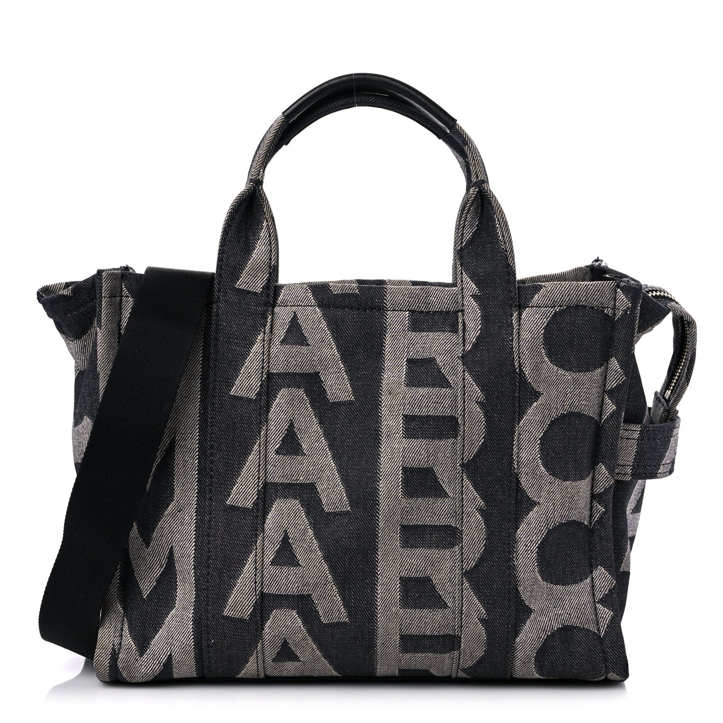 Denim Jacquard Medium The Monogram Tote Bag Denim Blue