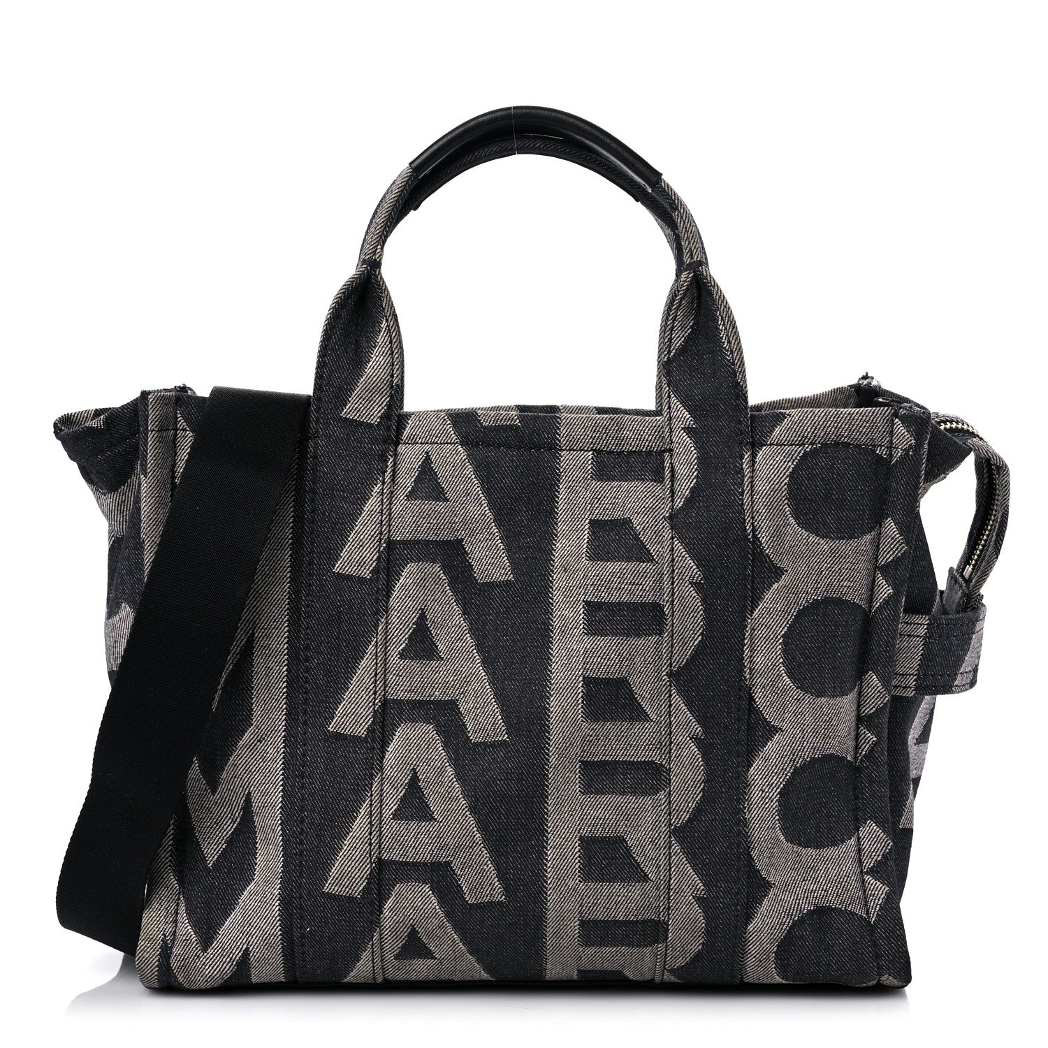 Marc Jacobs Denim Jacquard Medium The Monogram Tote Bag Denim Blue 1 of 18